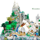 Image for article titled Rivendell from Lord of the Rings, made out of 50,000-plus LEGO bricks